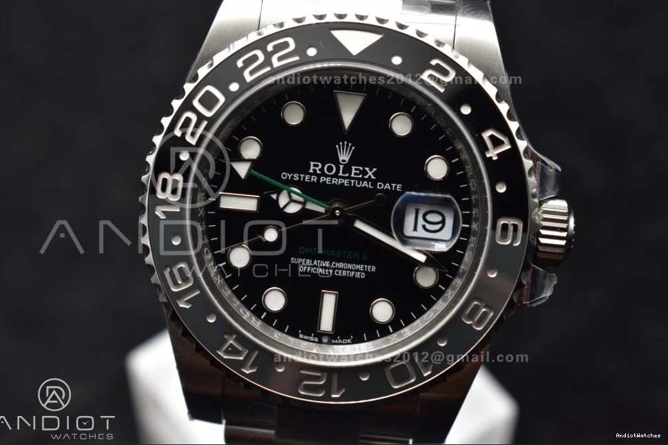 GRNR Best Gray Clean Elegant on Steel Strap 1:1 DD Edition GMT-Master Oyster II Ceramic 876 126710 904L Black 0206